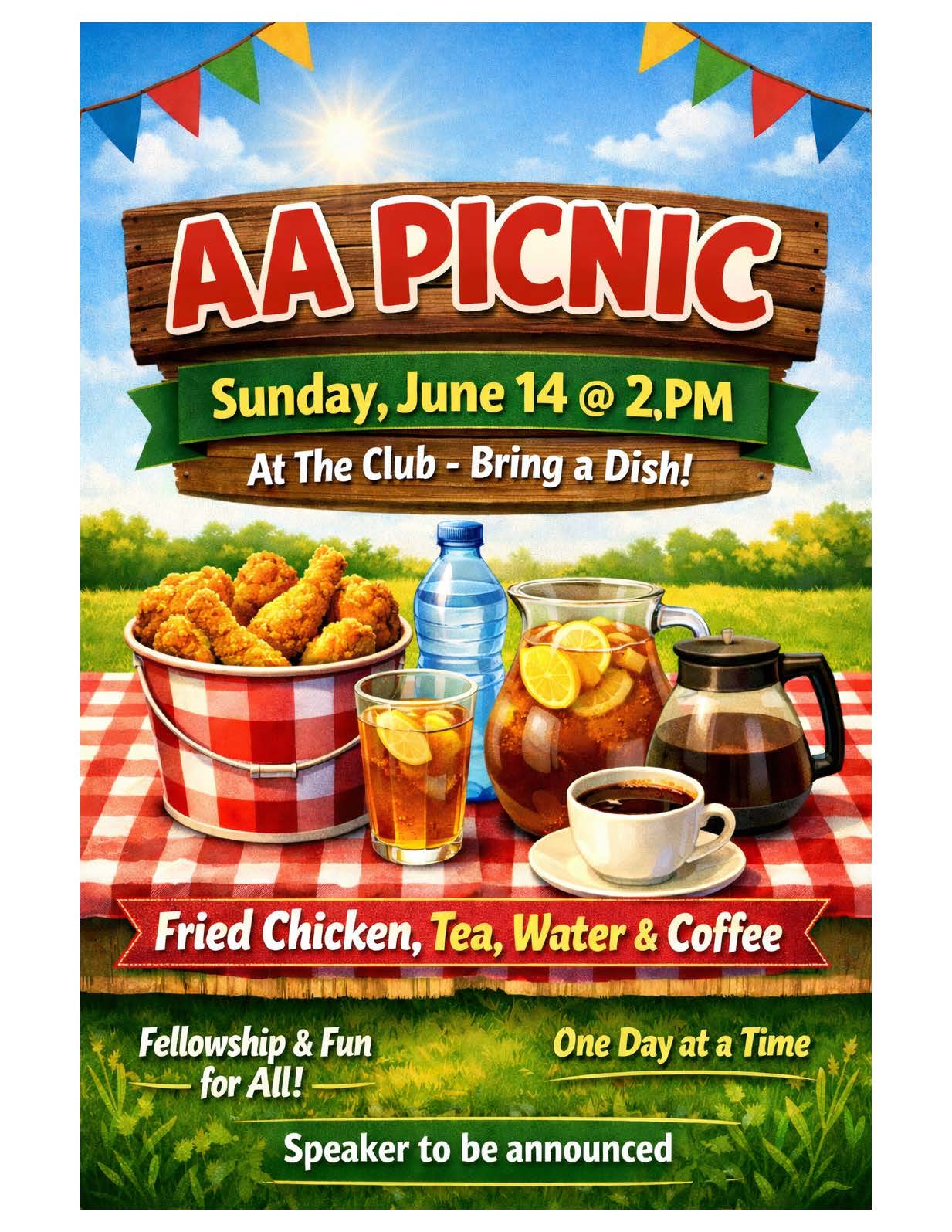 District Picnic & Speaker, June 14th